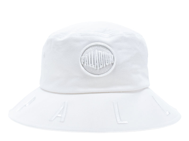 Kids\' Palladium Logo Bucket Hats White | UAE  BFSME2657