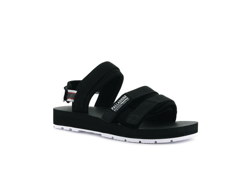 Kids' Palladium Outdoorsy Sandals Black | UAE  BNKXJ9461