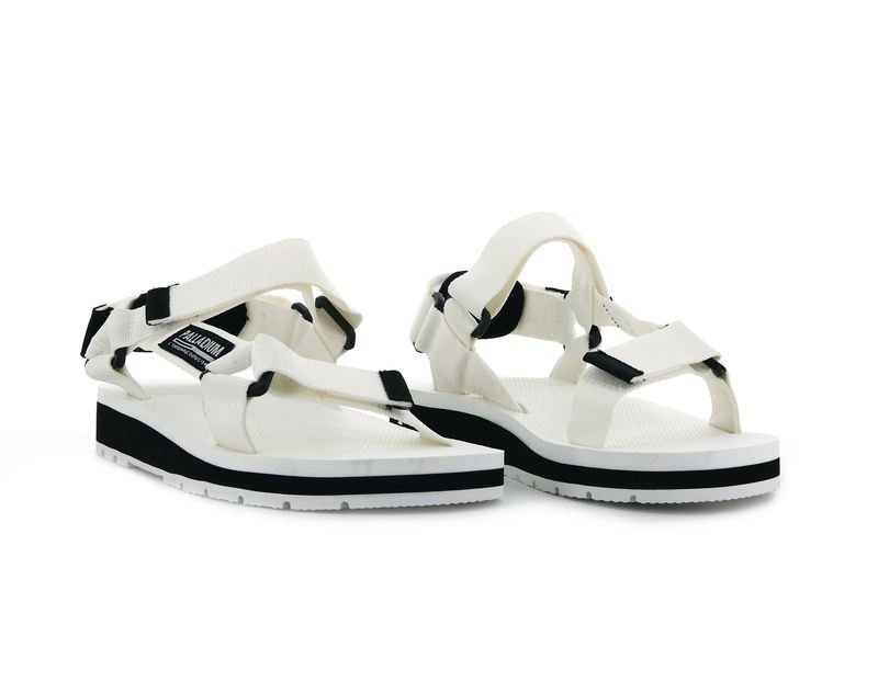 Kids' Palladium Outdoorsy Urbanity Sandals White | UAE  IBFDJ2178