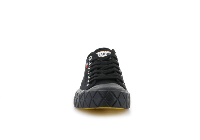 Kids' Palladium Palla Ace Canvas Low Tops Black | UAE  YWHZA0462