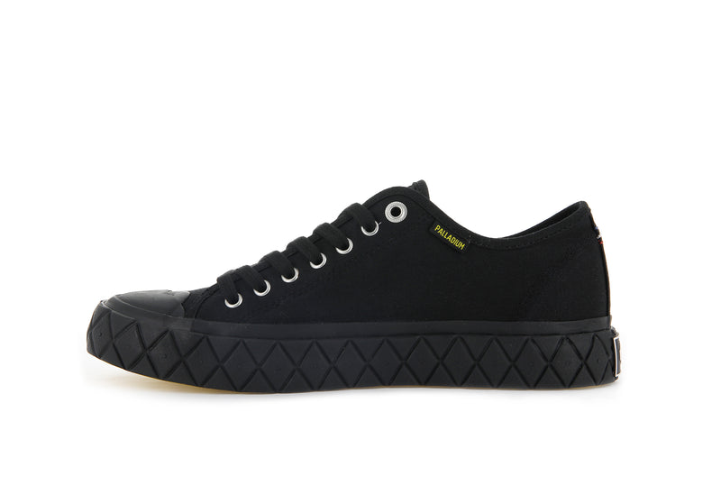 Kids' Palladium Palla Ace Canvas Low Tops Black | UAE  YWHZA0462