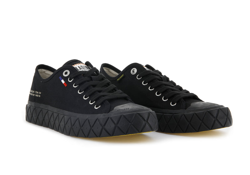 Kids' Palladium Palla Ace Canvas Low Tops Black | UAE  YWHZA0462