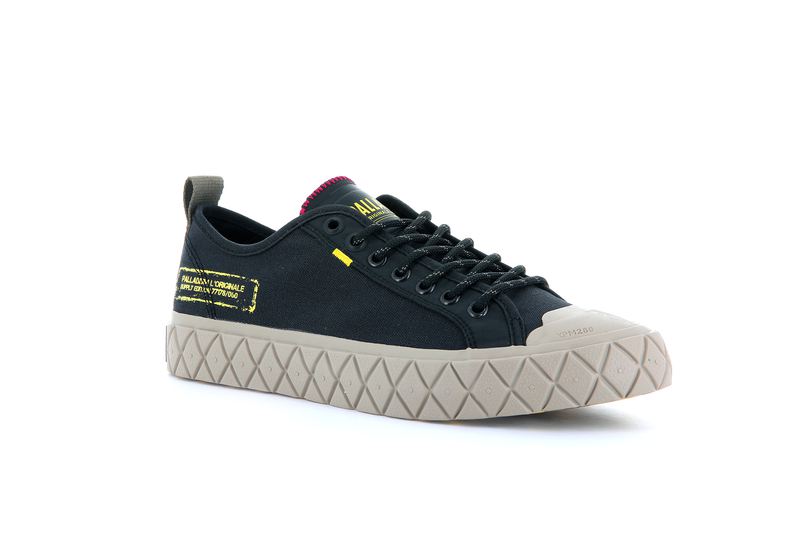 Kids' Palladium Palla Ace Supply Lo Low Tops Black | UAE  UEOGZ7569