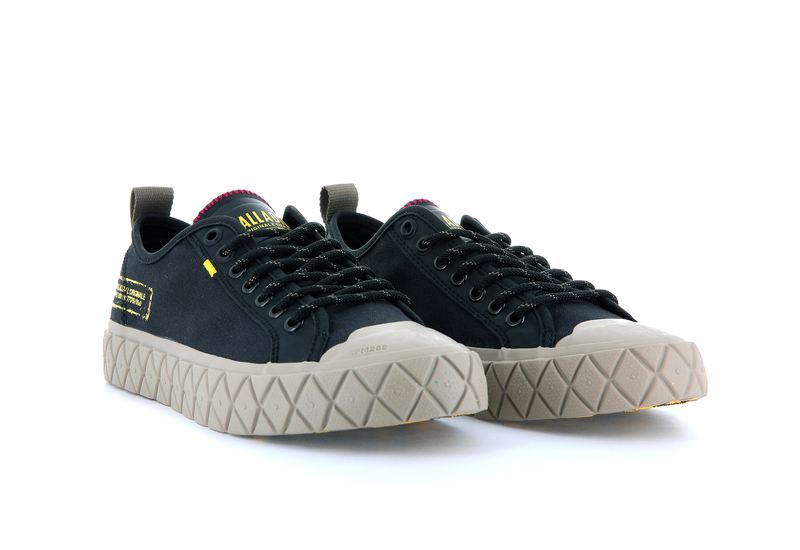 Kids' Palladium Palla Ace Supply Lo Low Tops Black | UAE  UEOGZ7569