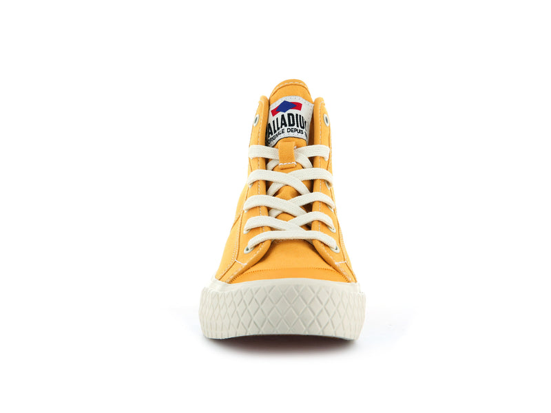 Kids' Palladium Palla Louvel High Tops Mustard | UAE  JULCW1894