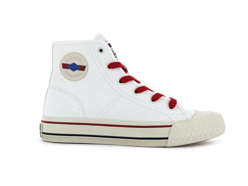 Kids\' Palladium Palla Louvel High Tops White | UAE  CVRFI8713