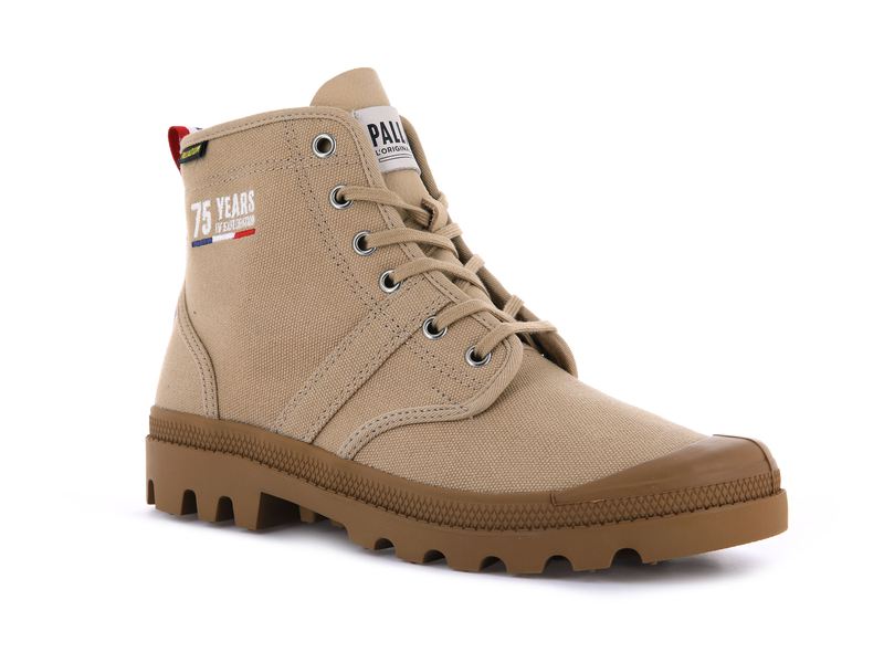 Kids' Palladium Pallabrousse Legion 75th Boots Brown | UAE  GFPUR6549