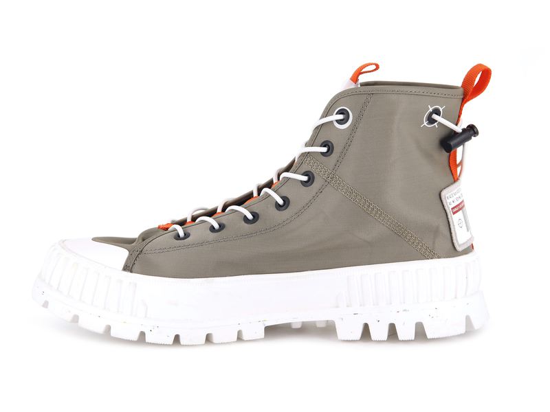 Kids' Palladium Pallashock Mid Ticket To Earth High Tops Beige | UAE  VLXJK2349