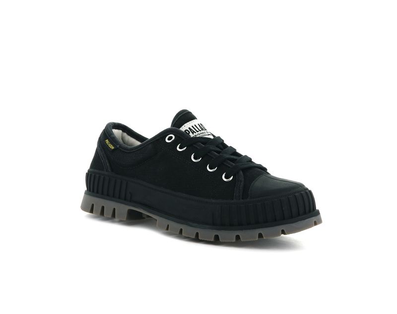 Kids' Palladium Pallashock Og Low Tops Black | UAE  KXOVQ3869