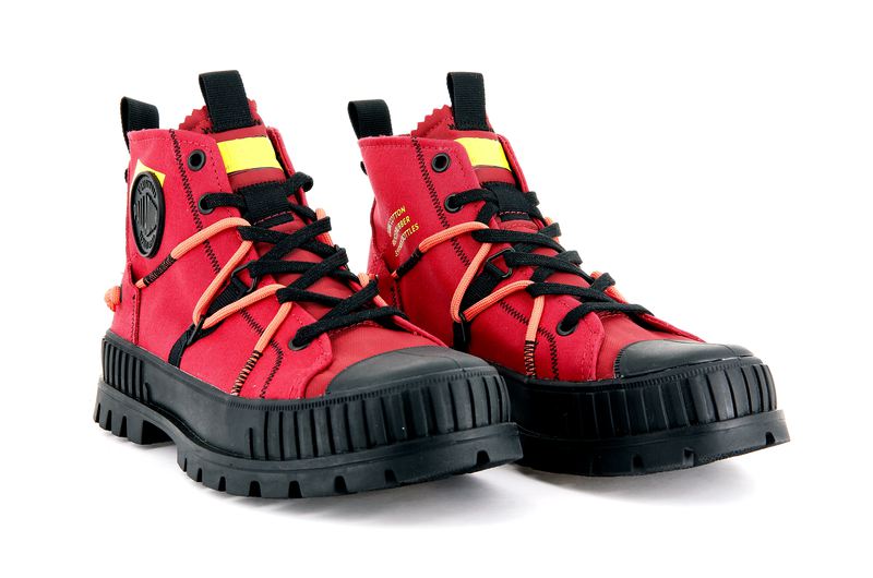 Kids' Palladium Pallashock Re-Craft Boots Red | UAE  APNRY3587