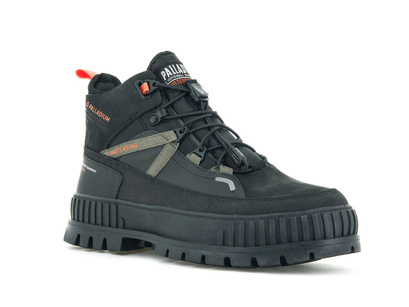 Kids' Palladium Pallashock Travel Wp+ Boots Black | UAE  EZKVC4328