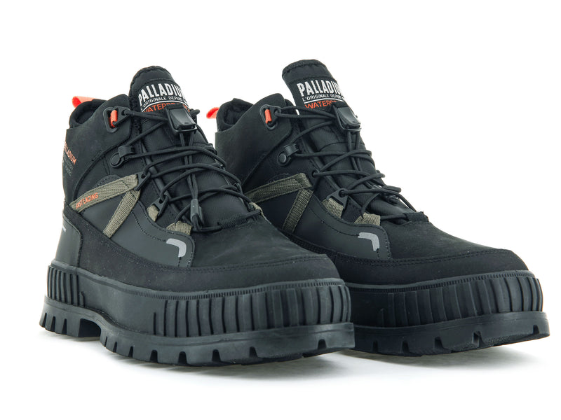 Kids' Palladium Pallashock Travel Wp+ Boots Black | UAE  EZKVC4328