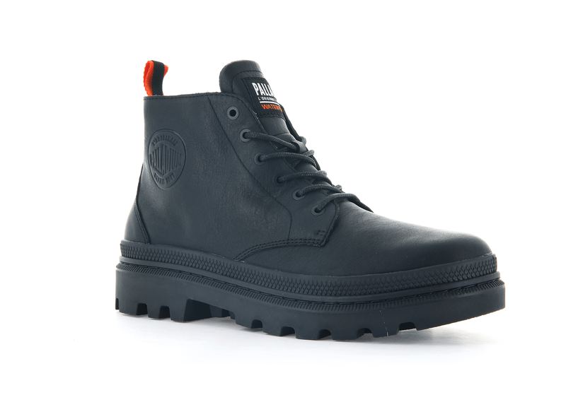 Kids' Palladium Pallatrooper Hi-2 Boots Black | UAE  LXEKO0319