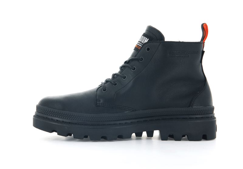 Kids' Palladium Pallatrooper Hi-2 Boots Black | UAE  LXEKO0319