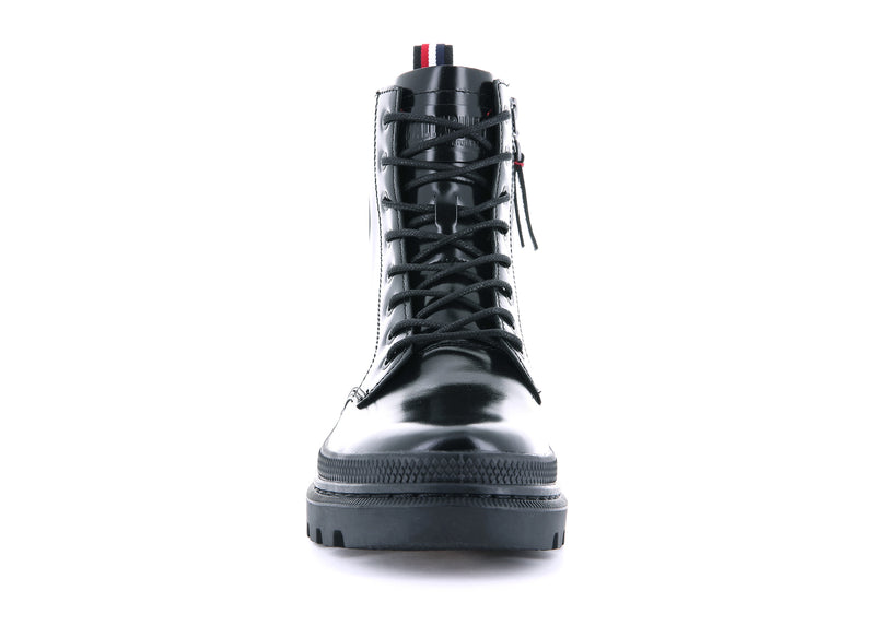 Kids' Palladium Pallatrooper Off-1 Boots Black | UAE  FRAXN5208