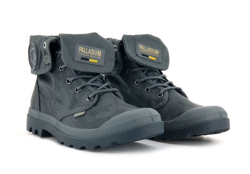 Kids' Palladium Pampa Baggy Wax Boots Grey | UAE  VSEPO8649