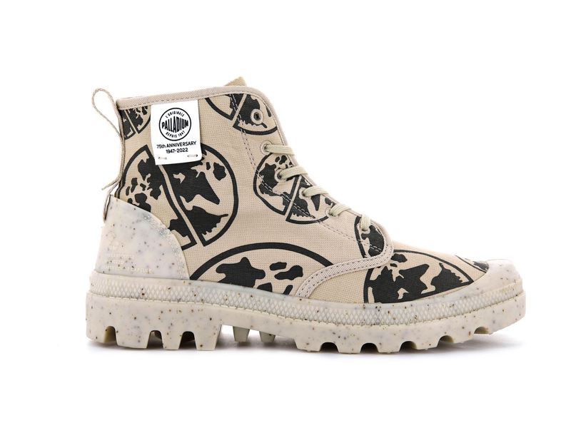 Kids\' Palladium Pampa Eco-Versary 75th Boots Beige | UAE  IFWCT0296