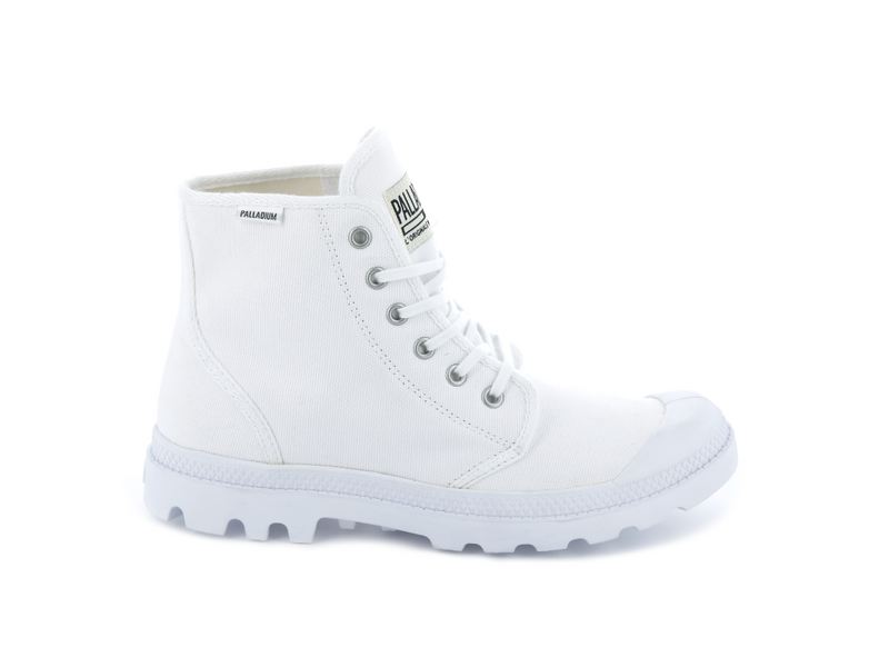 Kids\' Palladium Pampa Hi Originale Boots White | UAE  BRSOU3901