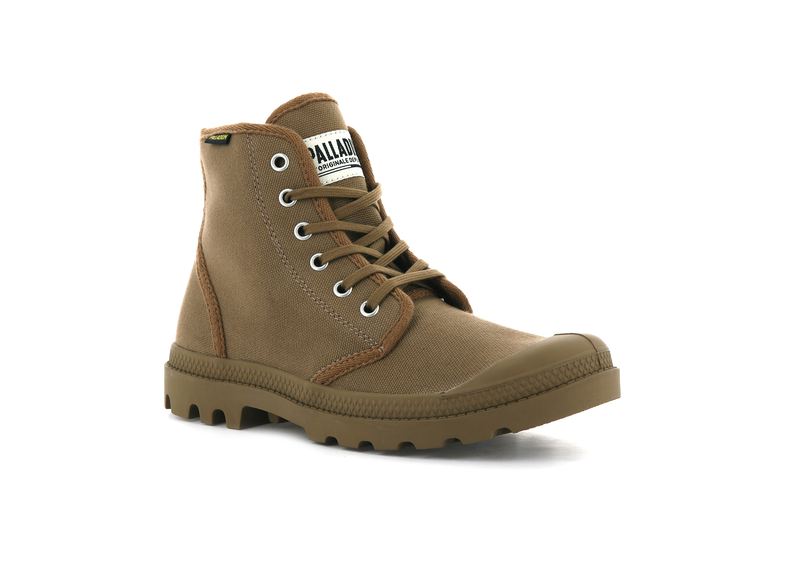 Kids' Palladium Pampa Hi Originale Boots Brown | UAE  NJMQR6715