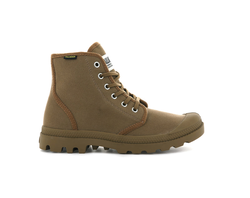 Kids\' Palladium Pampa Hi Originale Boots Brown | UAE  NJMQR6715