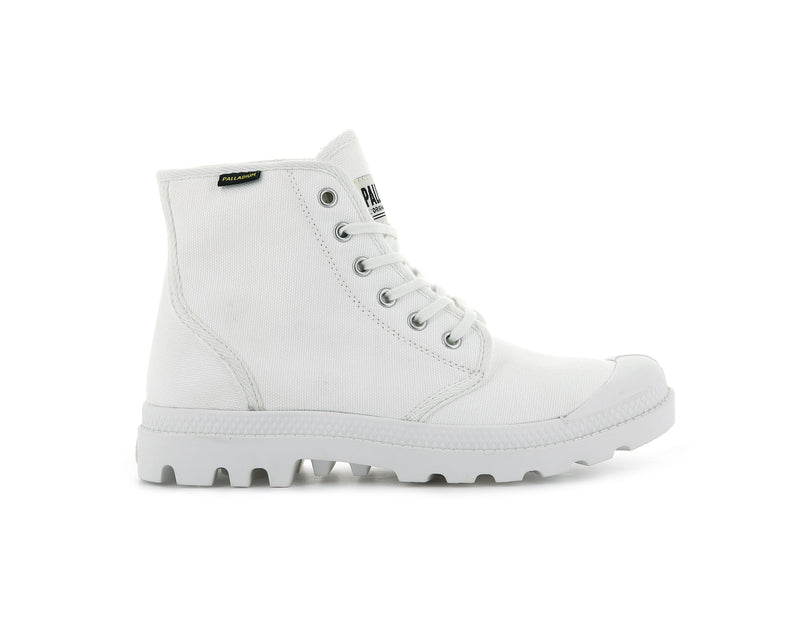 Kids\' Palladium Pampa Hi Originale Boots White | UAE  RPEQL3528