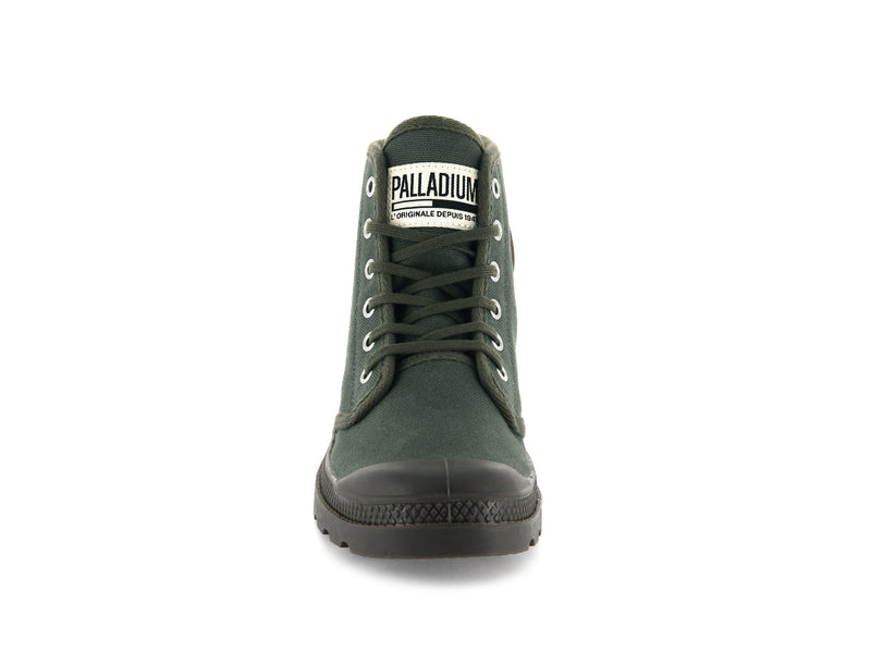 Kids' Palladium Pampa Hi Originale Boots Green | UAE  ZTRHL1036