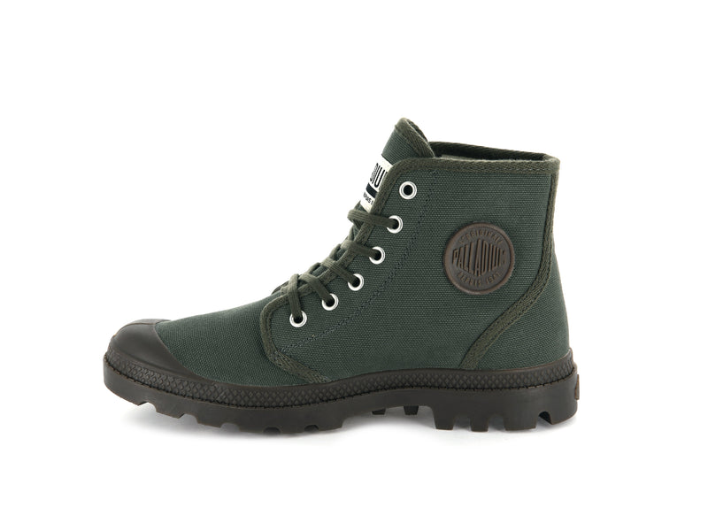 Kids' Palladium Pampa Hi Originale Boots Green | UAE  ZTRHL1036