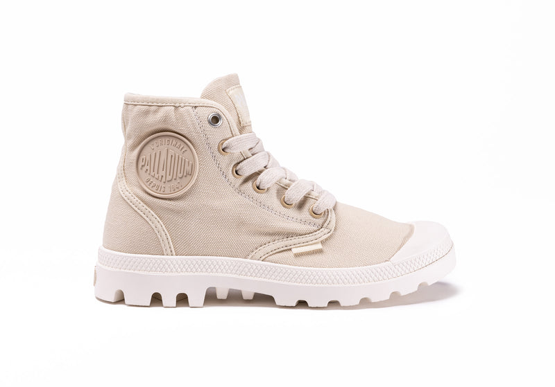 Kids\' Palladium Pampa Hi V Boots Beige | UAE  FTMDZ2846