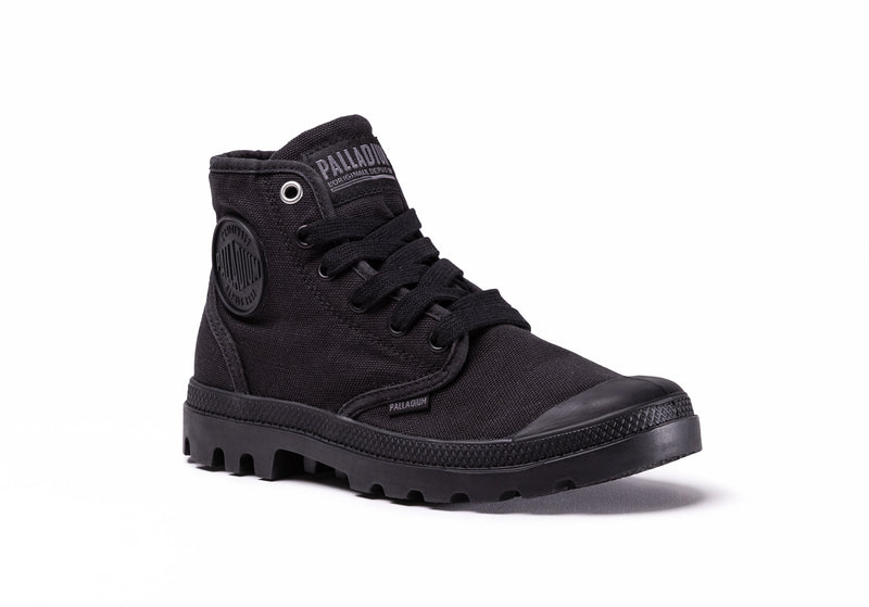 Kids' Palladium Pampa Hi V Boots Black | UAE  RFZOY6142