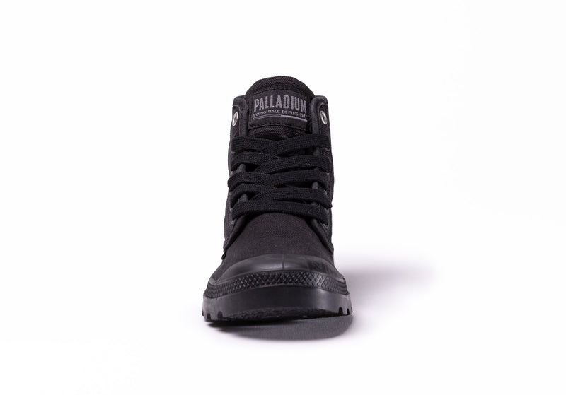 Kids' Palladium Pampa Hi V Boots Black | UAE  RFZOY6142