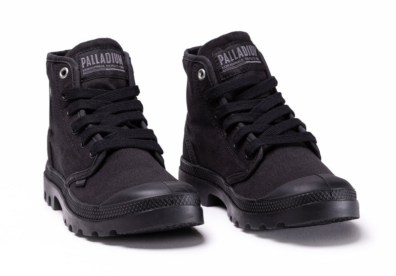 Kids' Palladium Pampa Hi V Boots Black | UAE  RFZOY6142