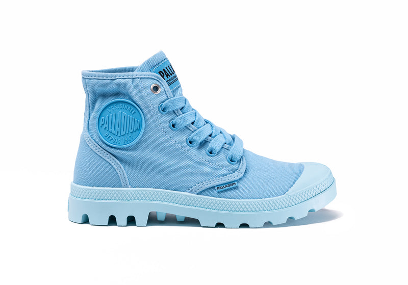 Kids\' Palladium Pampa Hi V Boots Blue | UAE  XHOPE6850