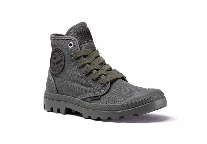 Kids' Palladium Pampa Hi V Boots Grey | UAE  SZTIB6153