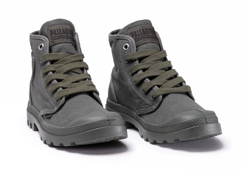 Kids' Palladium Pampa Hi V Boots Grey | UAE  SZTIB6153