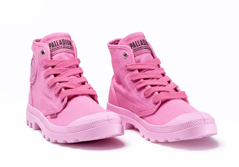 Kids' Palladium Pampa Hi V Boots Pink | UAE  DLVNI0691