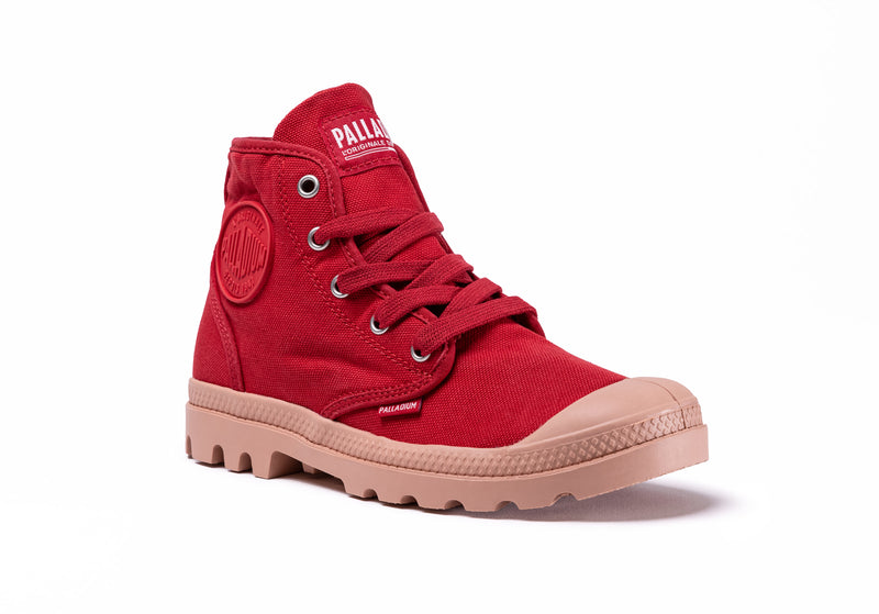 Kids' Palladium Pampa Hi V Boots Red | UAE  JYLIR9347