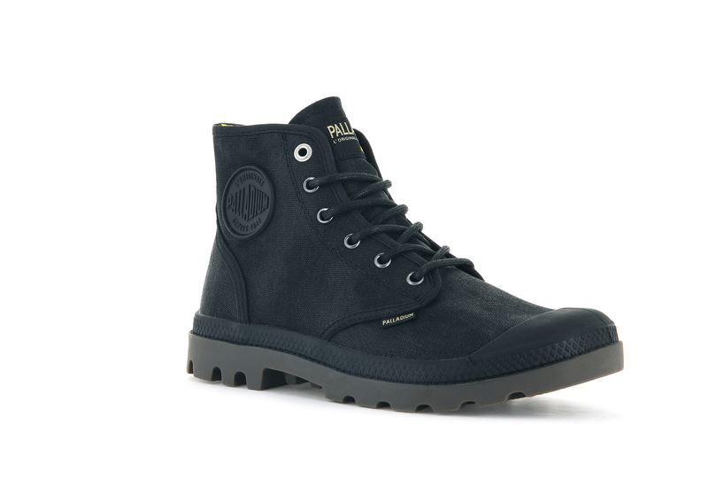 Kids' Palladium Pampa Hi Wax Boots Black | UAE  AKROT9514