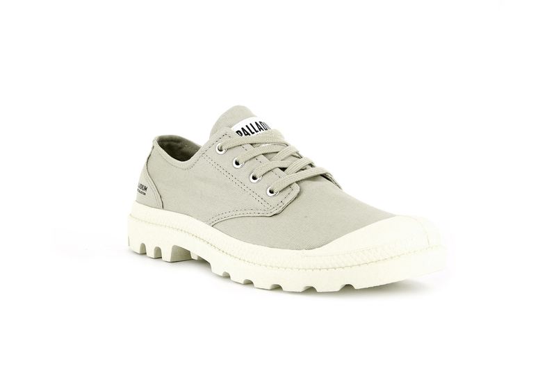 Kids' Palladium Pampa Oxford Organic Ii Low Tops Grey | UAE  BISXA1765