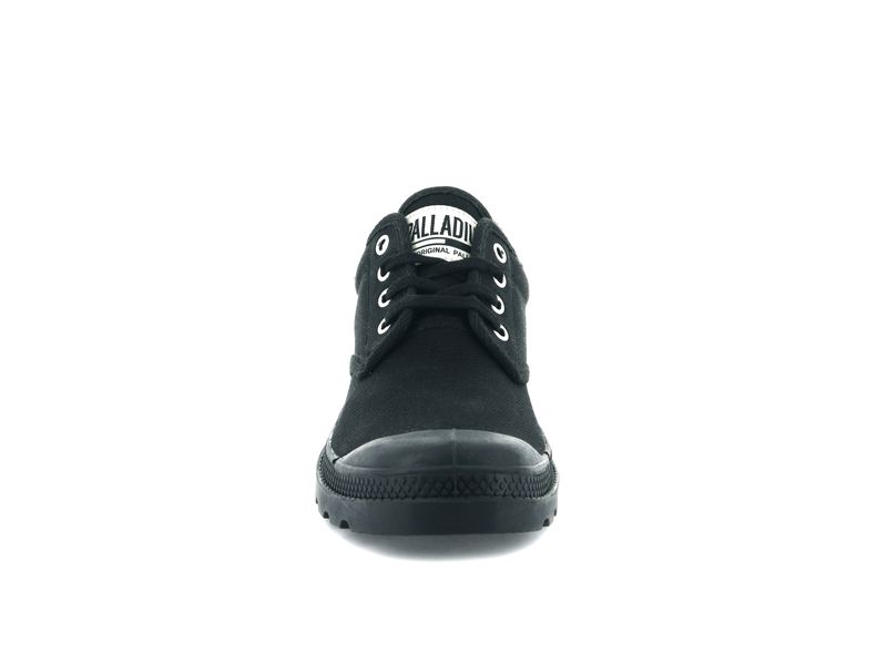 Kids' Palladium Pampa Oxford Originale Low Tops Black | UAE  SIAWU8063