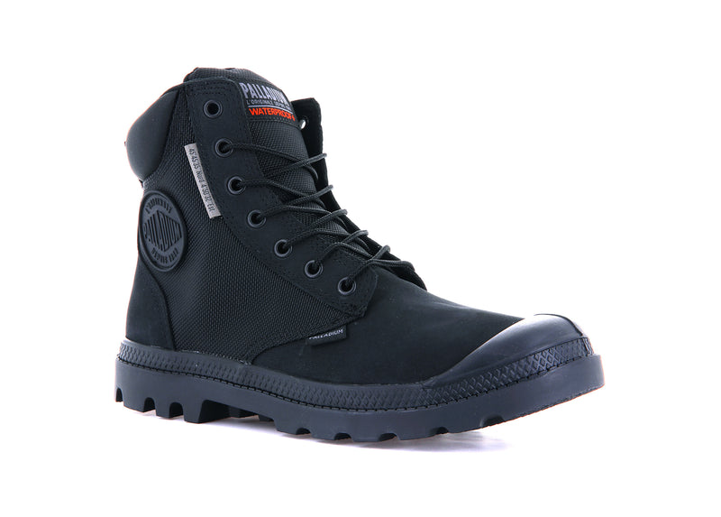 Kids' Palladium Pampa Sc Wpn U-S Boots Black | UAE  LFUWD0586