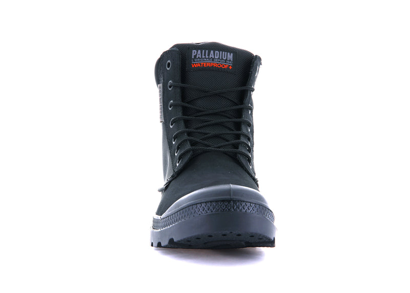 Kids' Palladium Pampa Sc Wpn U-S Boots Black | UAE  LFUWD0586