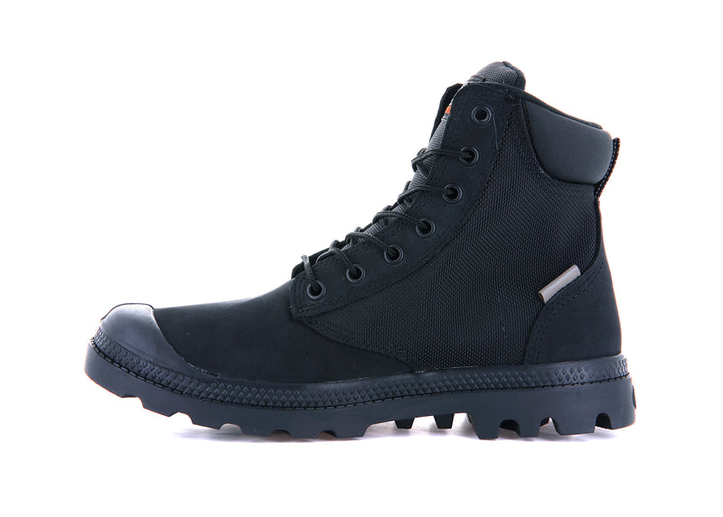 Kids' Palladium Pampa Sc Wpn U-S Boots Black | UAE  LFUWD0586