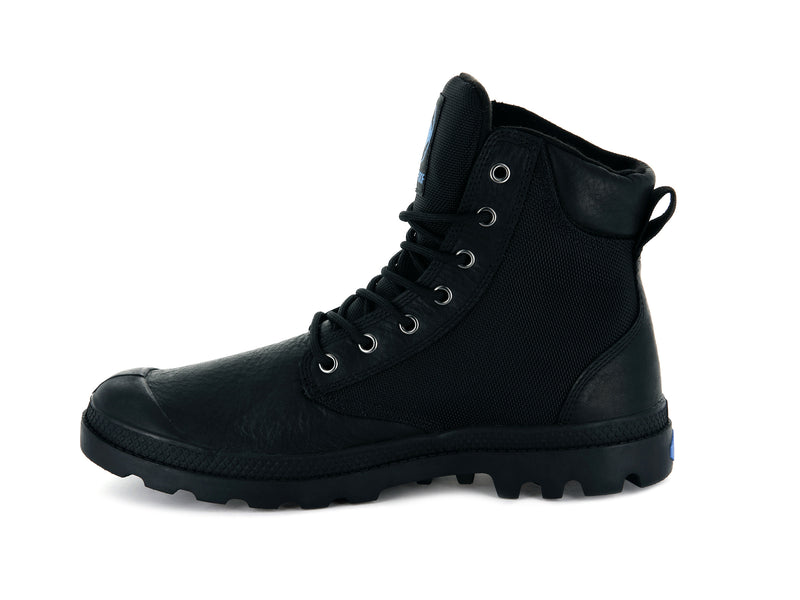 Kids' Palladium Pampa Sport Cuff Wpn Boots Black | UAE  FPXWJ0467