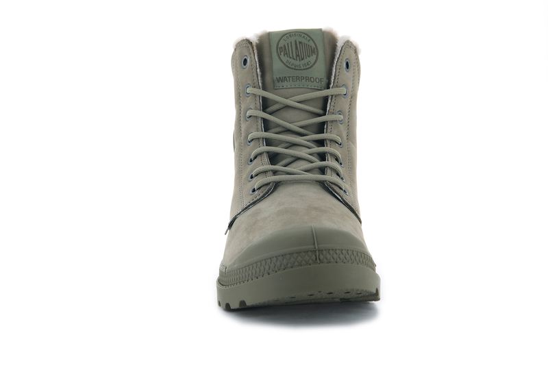 Kids' Palladium Pampa Sport Cuff Wps Boots Olive | UAE  AVKPJ0263