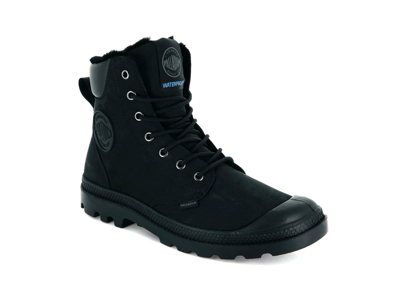 Kids' Palladium Pampa Sport Cuff Wps Boots Black | UAE  PMEAO6803