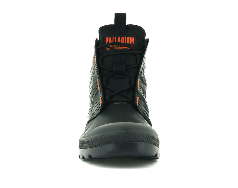 Kids' Palladium Pampa Travel Lite Boots Black | UAE  FYPDQ2567