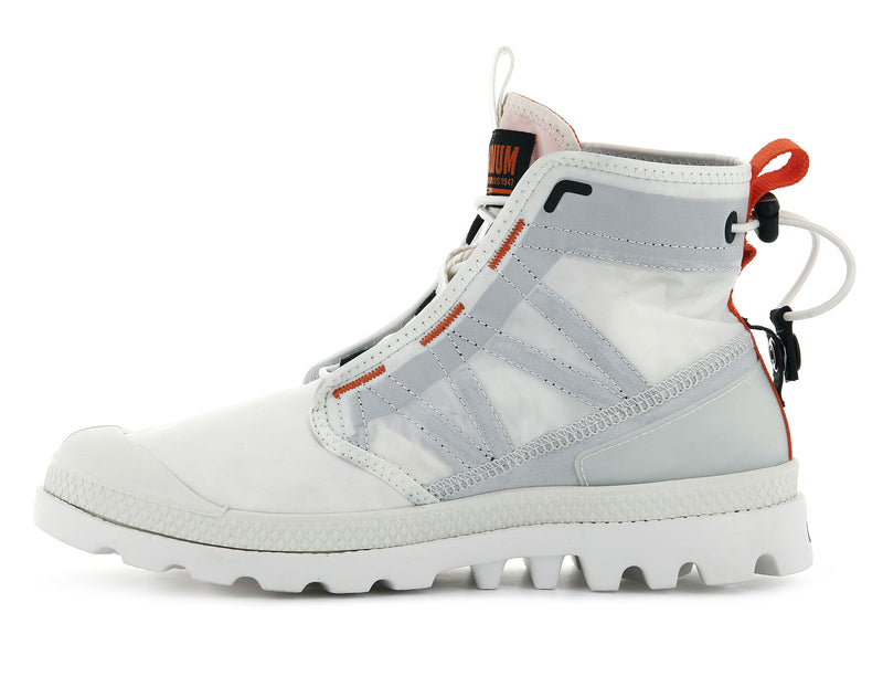 Kids' Palladium Pampa Travel Lite Boots White | UAE  NMPKR1947