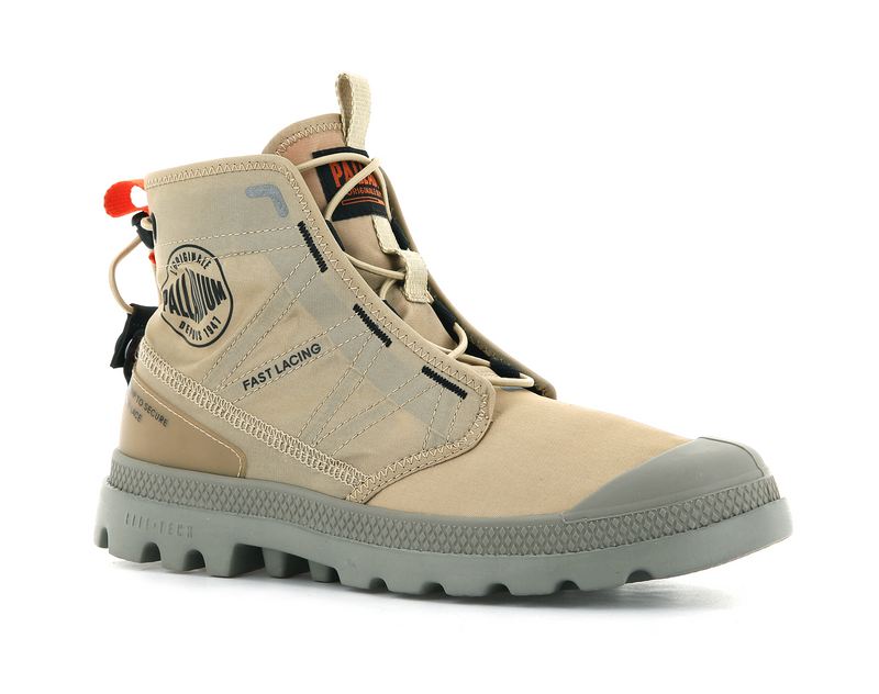 Kids' Palladium Pampa Travel Lite Boots Beige | UAE  VENTA1053