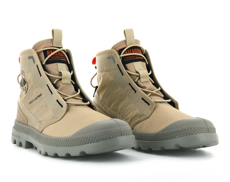 Kids' Palladium Pampa Travel Lite Boots Beige | UAE  VENTA1053