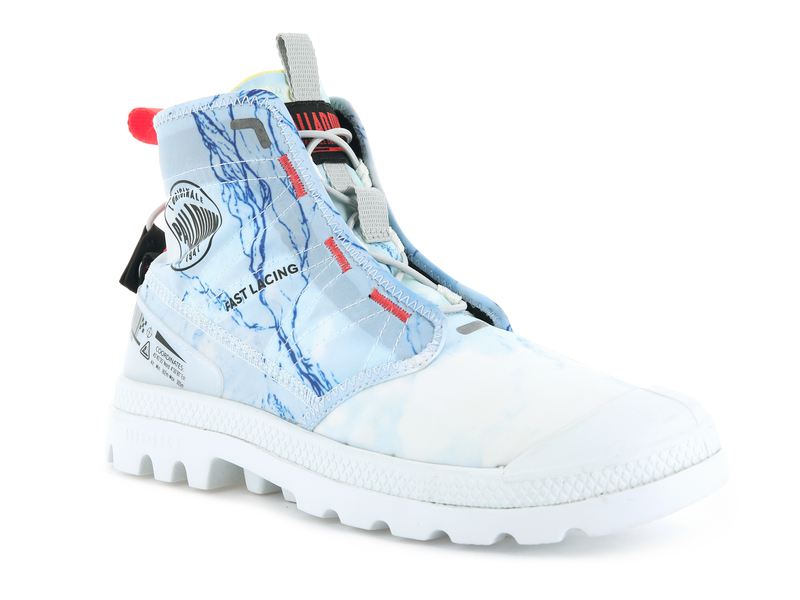 Kids' Palladium Pampa Travel Lite E Boots Blue | UAE  XSTUR6270